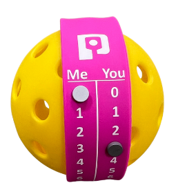 Pickleball Point Bands are the best pickleball scorekeeper, scoring band and scoreband worn on your wrist to keep score and track the server number while playing pickleball